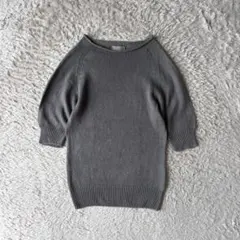 マーガレットハウエル 麻×綿 サマーニット 半袖 ネイビー 美品 - メルカリ