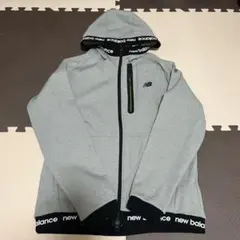 New Balance グレー パーカー フルジップ