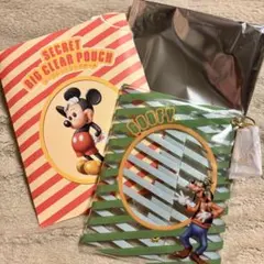 SECRET BIG CLEAR POUCH グーフィー　ディズニーストア