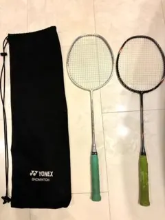 YONEX ラケット 2本 ケース付　アークセイバー2i ナノフレア400のサムネイル