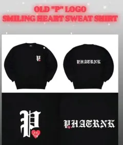 最新モデルファットランク新品未使用　PHATRNK 黒 トレーナー ハートロゴ