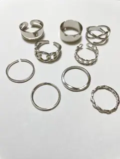 シルバーリング 9個セット
