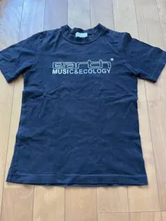 アースミュージックアンドエコロジー　ブラック　黒　　Tシャツ　日本製　コットン