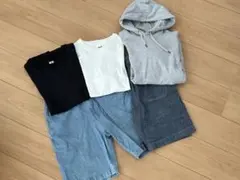 ユニクロ キッズ トップス ショートパンツ パーカー　まとめ売り　160