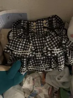 LIZLISA はしごリボンギンガムティアードスカパン