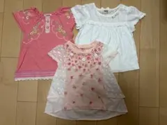 No.247スーリーSouris半袖Tシャツブラウス3点セット90女の子まとめのサムネイル