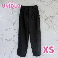 【UNIQLO】タックワイドパンツ XSサイズ　ブラック