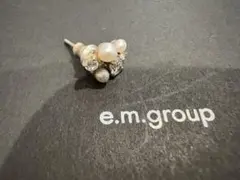e.m. パール ジルコニア ピアス 片耳用