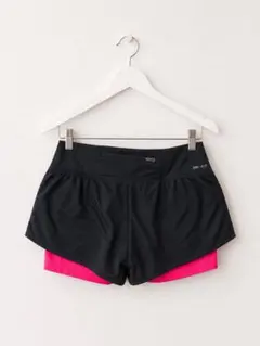 NIKE DRI-FIT ランニングショートパンツ ブラック ピンク S