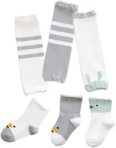 赤ちゃん　ベビー　ハイソックス 3足セット　靴下　9-11cm グレー