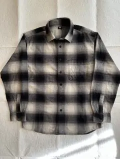 [新品未使用] UNIQLO メンズ　フランネルチェックシャツ　Mサイズ