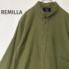 REMILLA 長袖デクトシャツ L オシャレ メンズ 日本製 オリーブ