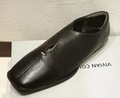 (新品)ビビアン 黒 パンプス デザインローファー