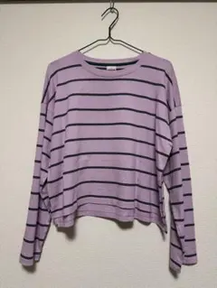 niko and ... ストライプ長袖Tシャツ short