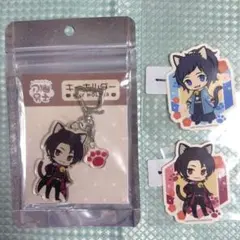 【4/30まで】刀剣乱舞　刀猫男士　アクリルキーホルダー　ステッカーセット
