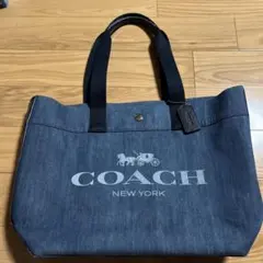 COACH コーチ デニム キャンバス トートバッグ 1777-F25902 - メルカリ