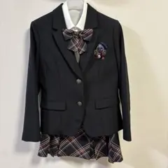 CUTIE RIBBON サイズ160 黒のブレザーとチェック柄スカートセット