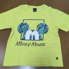 【古着】Disney Tシャツ ミッキーグリーン 130cmのサムネイル
