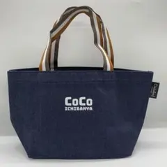 CoCo ICHIBANYA ココイチ デニム調ミニトートバッグ ランチバッグ