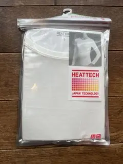 HEATTECH クルーネックT（長袖） Sサイズ ホワイト
