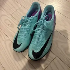 新品Nike エアズーム　サッカーシューズ アクアブルー24.5