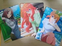 五等分の花嫁 一番くじ 巡りの軌跡 描きおろしイラストボード 三玖、四葉、五月