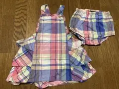 ラルフローレン　チェック柄フリルドレスセット80㎝のサムネイル
