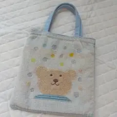 クマの顔刺繍トートバッグ【エトワール海渡】キッズ ママ