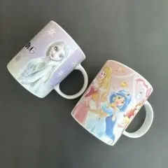 【美品】ディズニー マグカップ 2個セット プリンセス アナ雪
