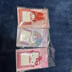 反射ネームキーホルダー 3個セット マイメロ キティ キキララ