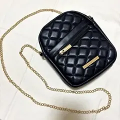 ミニショルダーバッグ⭐️キルティング　チェーン　ミニバッグ　黒