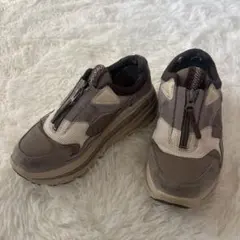 UGG ジッパー付き レディース ブラウン スニーカー 23.5cm