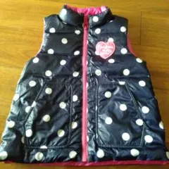 リバーシブルbebe★ダウンベスト130