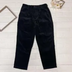 GU / ジーユー コーデュロイ ストレートパンツ ブラック S レディース