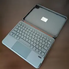 iPad用キーボード付きケース グレー