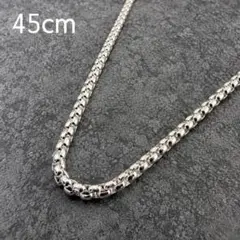 베네치아 체인 목걸이 실버 컬러 목걸이 45cm