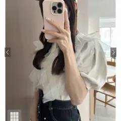 GRL チュールフリルニットカーディガン tu1172