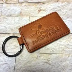★ 新品未使用品 ★ 限定レア ★ スヌーピー ★ レザーキーホルダー ★ 本革