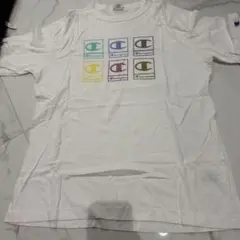 Champion Tシャツ ホワイト マルチロゴ L