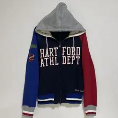 Late Etch カレッジロゴ パーカー フルジップ サイズ S