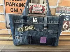 デニムリメイクトートバッグ　ハンドメイド