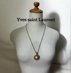 Yves saint Laurent ゴールドネックレス パールのサムネイル