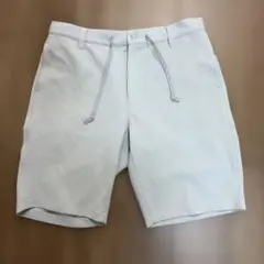 ニコルセレクション ショートパンツ ハーフパンツ ライトブルー XL幾何学柄