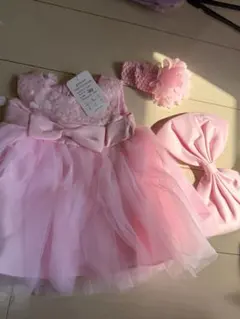 giminuo ベビー ベビードレス 3M ピンク