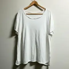 Studio Clip ゆったりホワイトTシャツ カットソー