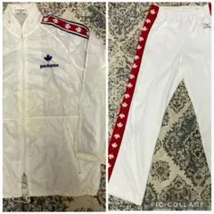 ビンテージスウェット セット ジャージ上下 Ｍ 白