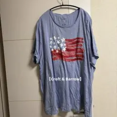 【Croft & Barrow】アメリカ国旗 Tシャツ 【3XLサイズ】ゆったり
