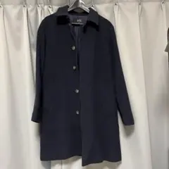 A.P.C. アーペーセー　ステンカラーコート　ネイビー　XS