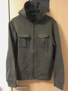 00's COMME CA ISM ミリタリースウェットパーカー L USED