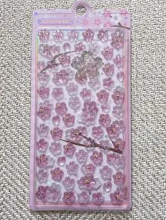 桜デザインの光沢シール